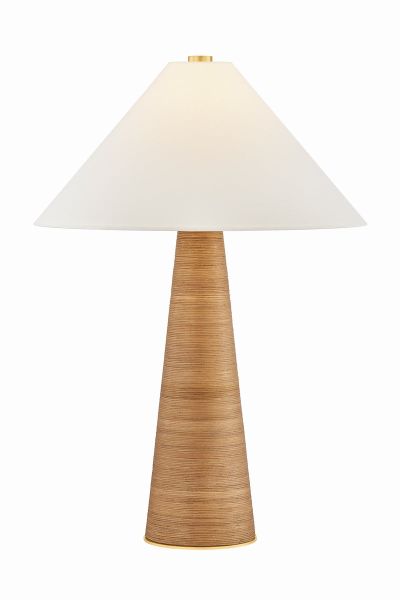 Hudson Valley L2231-AGB One Light Table Lamp, Aged Brass