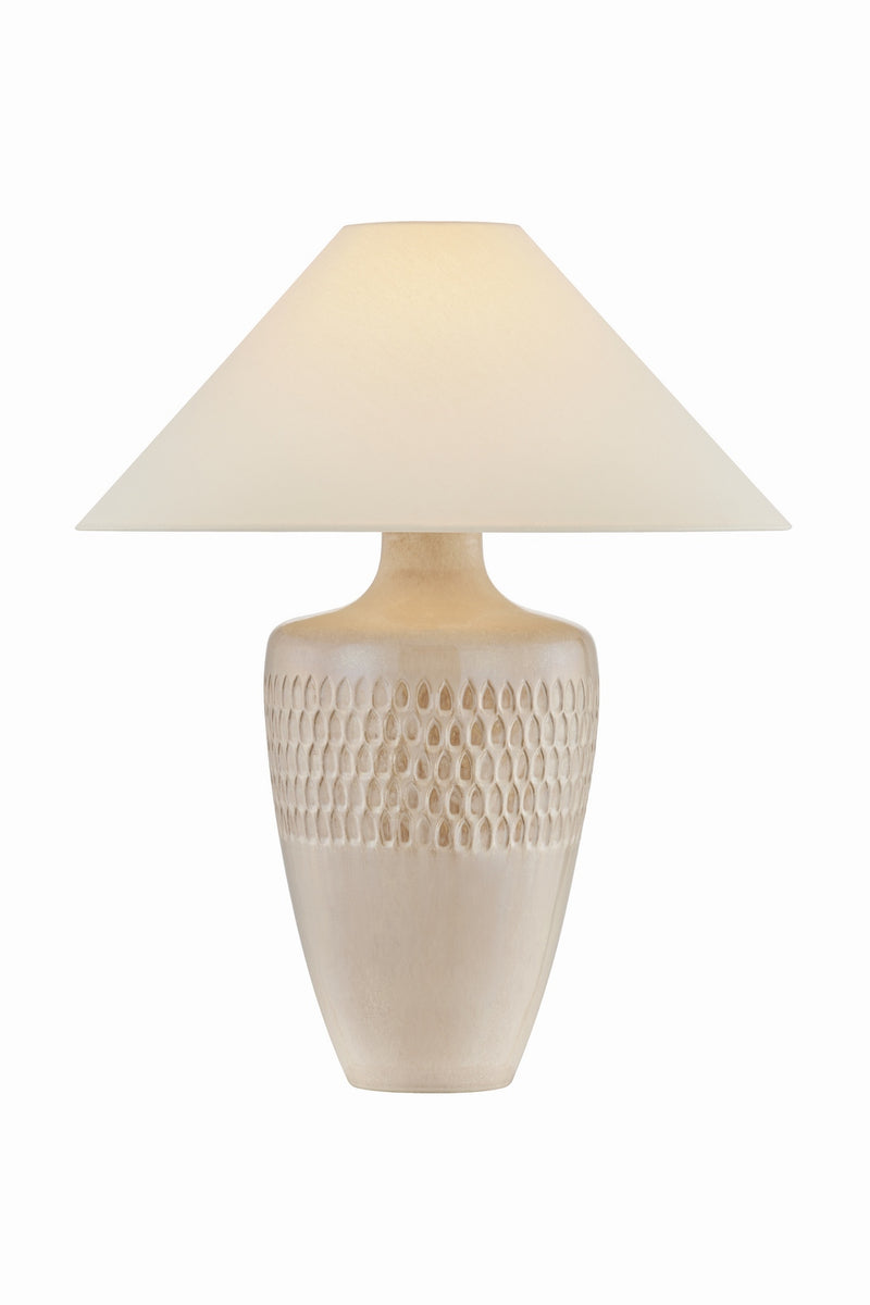 Hudson Valley L3729-AGB/CRM One Light Table Lamp, Aged Brass