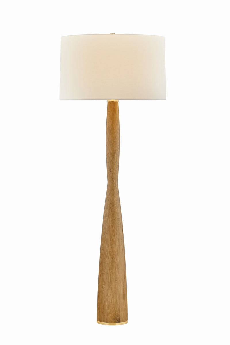 Hudson Valley L6466-AGB One Light Floor Lamp, Aged Brass