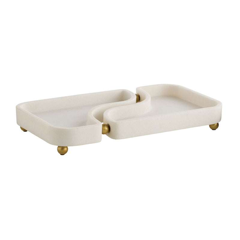Arteriors AYC03 Tray, Ivory