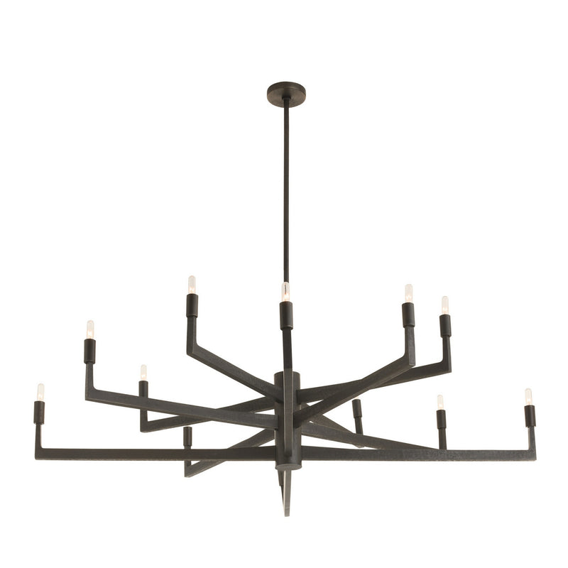 Arteriors DLC44 12 Light Chandelier, English Bronze