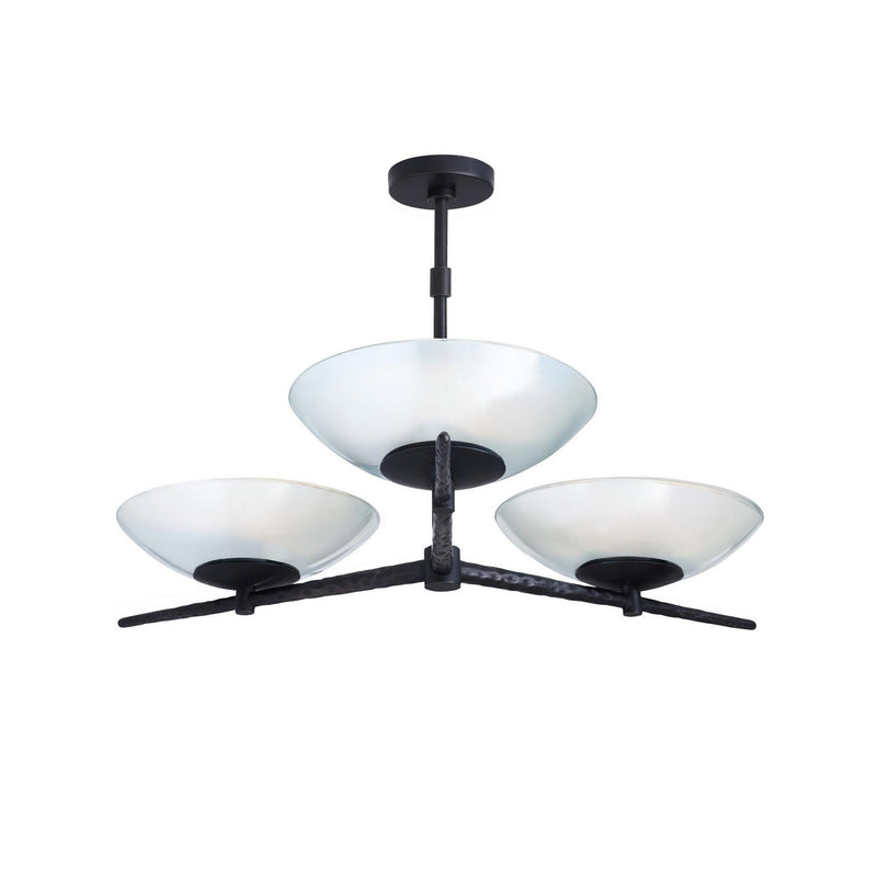 Arteriors DLI11 Nine Light Chandelier, Natural Iron