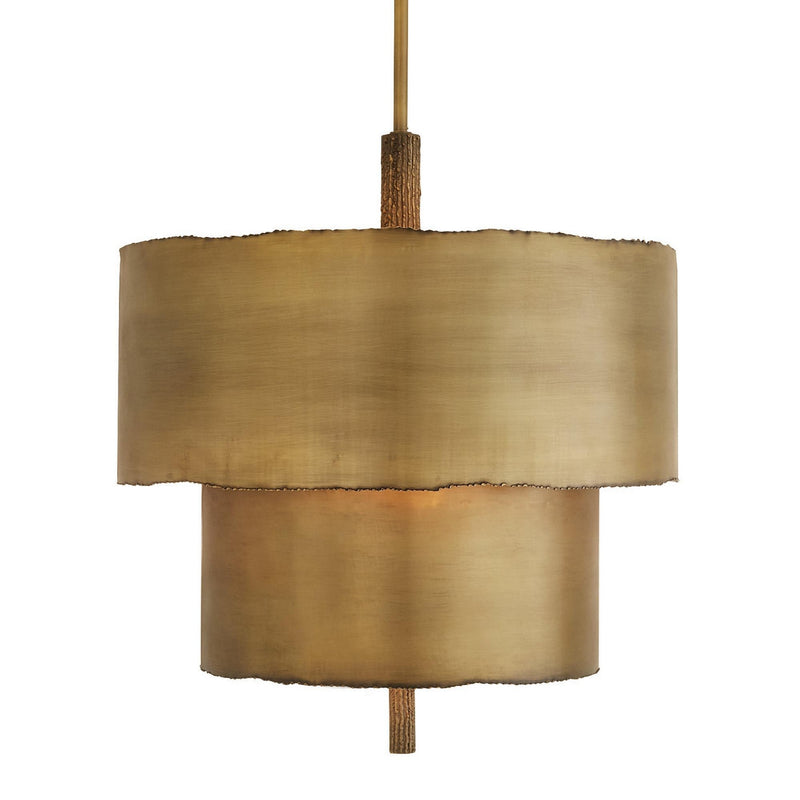 Arteriors DMI26 Four Light Chandelier, Antique Brass