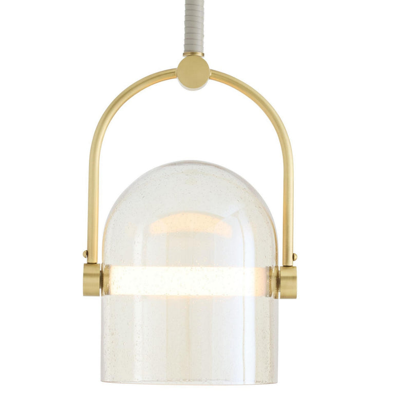 Arteriors DPC24 LED Pendant, Smoke