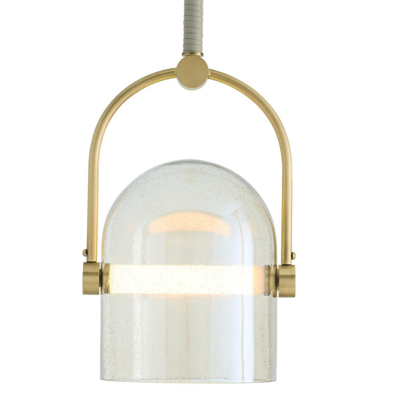 Arteriors DPC28 LED Pendant, Smoke