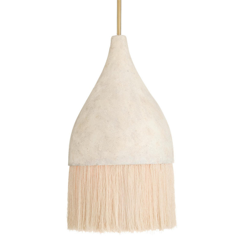 Arteriors DPS08 One Light Pendant, Lime Wash