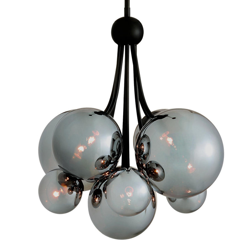 Arteriors DSC10 Nine Light Chandelier, Chrome Luster