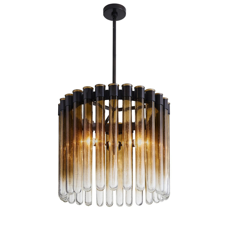 Arteriors DSI12 Three Light Chandelier, Smokey Ombre
