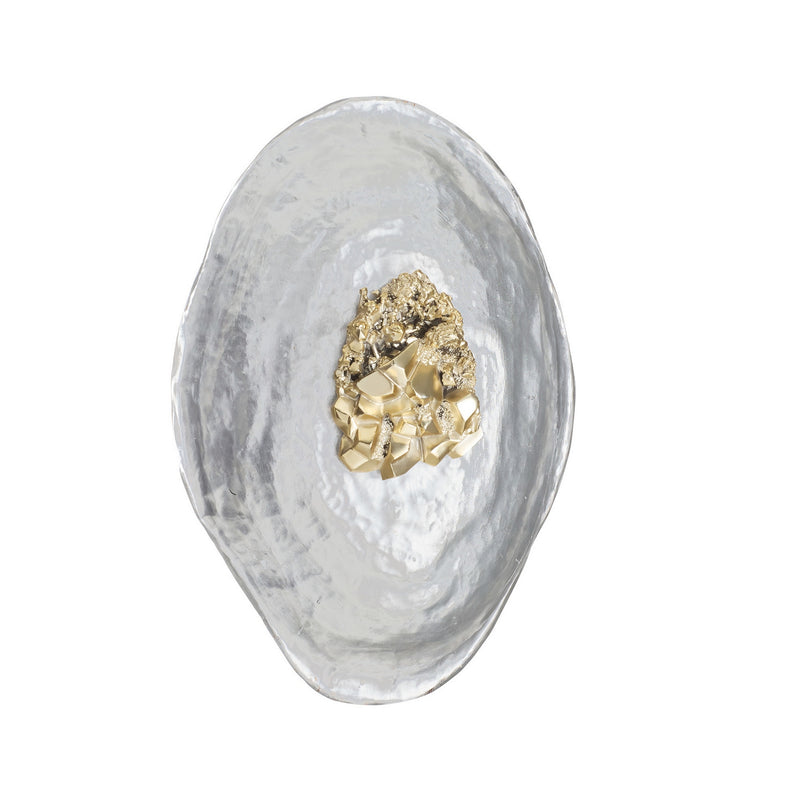 Arteriors DWC84 LED Wall Sconce, Silver Leaf