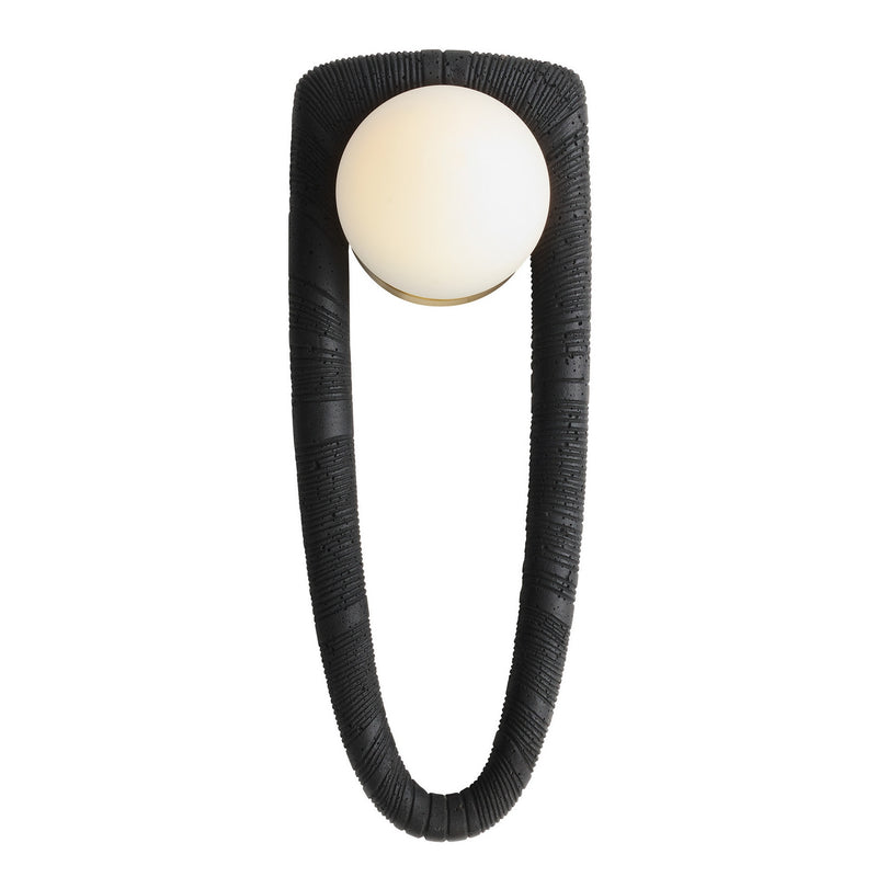 Arteriors DWC93 One Light Wall Sconce, Charcoal