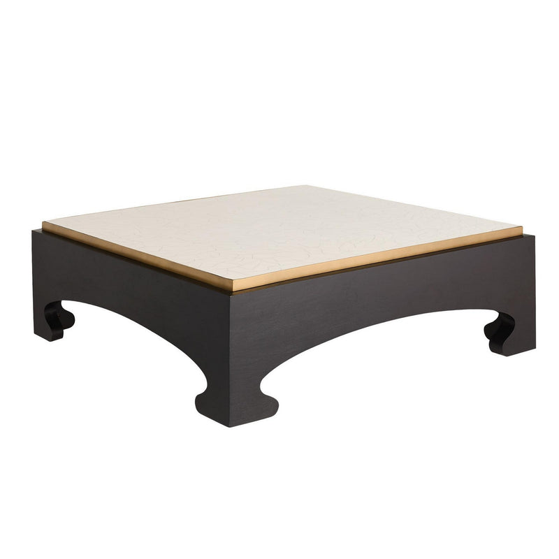 Arteriors FCI28 Coffee Table, Crackled Ivory