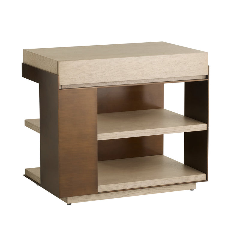 Arteriors FIS07 Side Table, Smoke