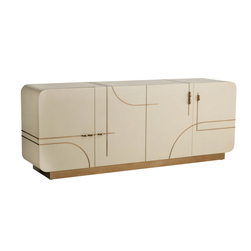 Arteriors FZI03 Credenza, Ivory