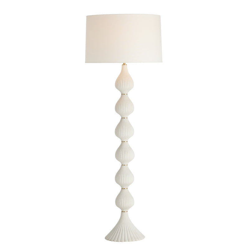 Arteriors PFC23-860 One Light Floor Lamp, Ivory