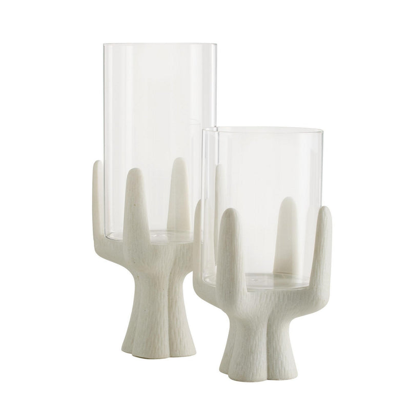 Arteriors ACC04 Hurricanes, Set of 2, Ivory