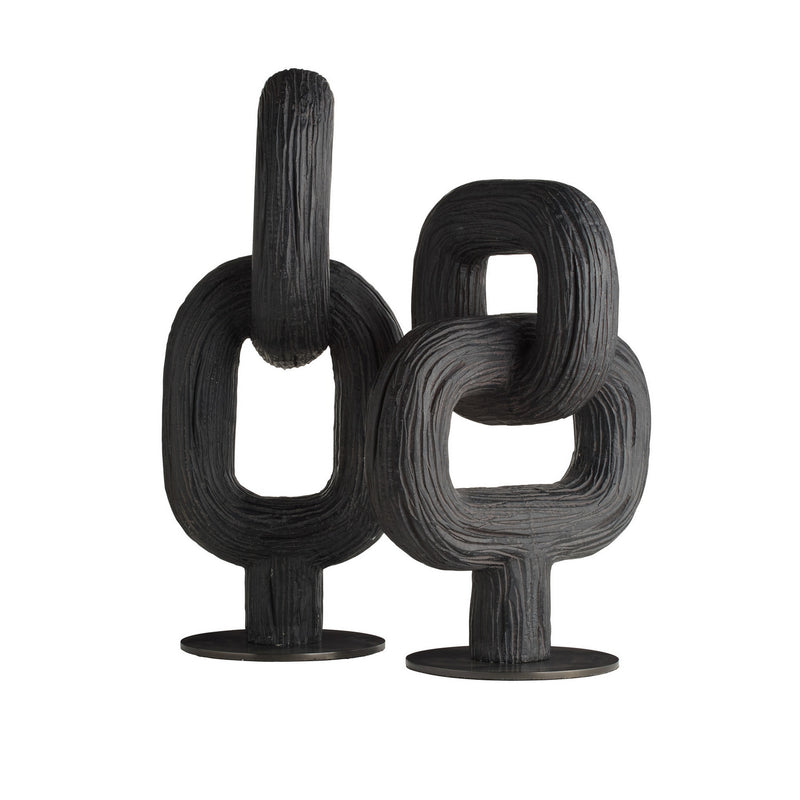 Arteriors ASC41 Sculptures, Set of 2, Ebony