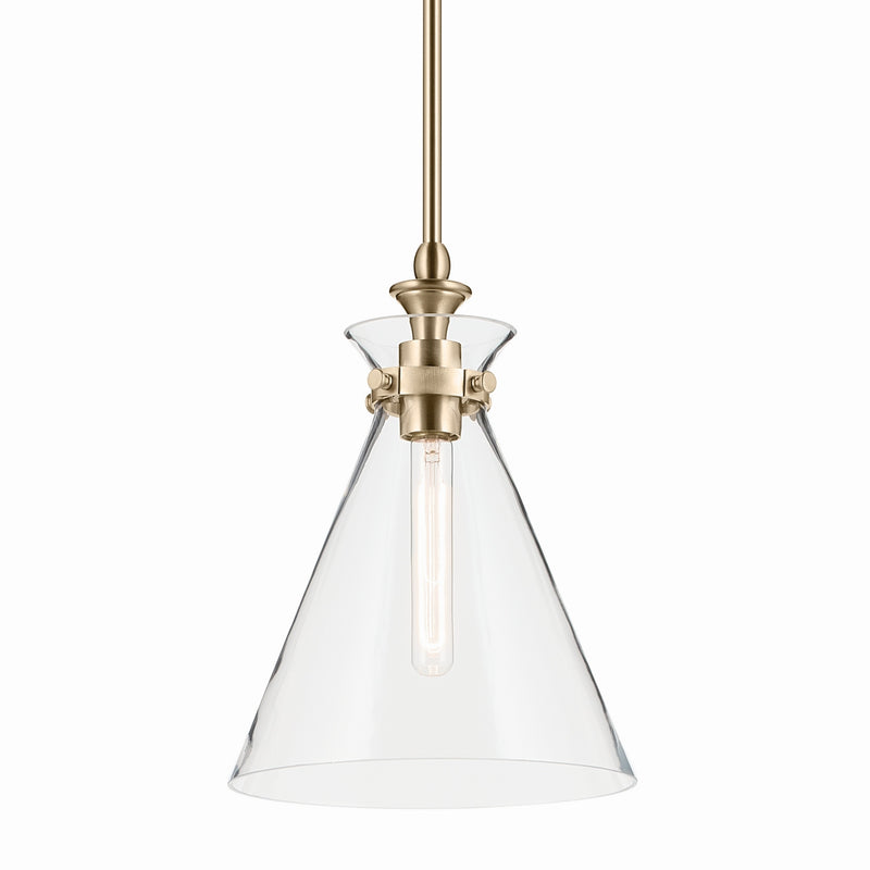 Kichler 52774CPZCLR One Light Pendant, Champagne Bronze