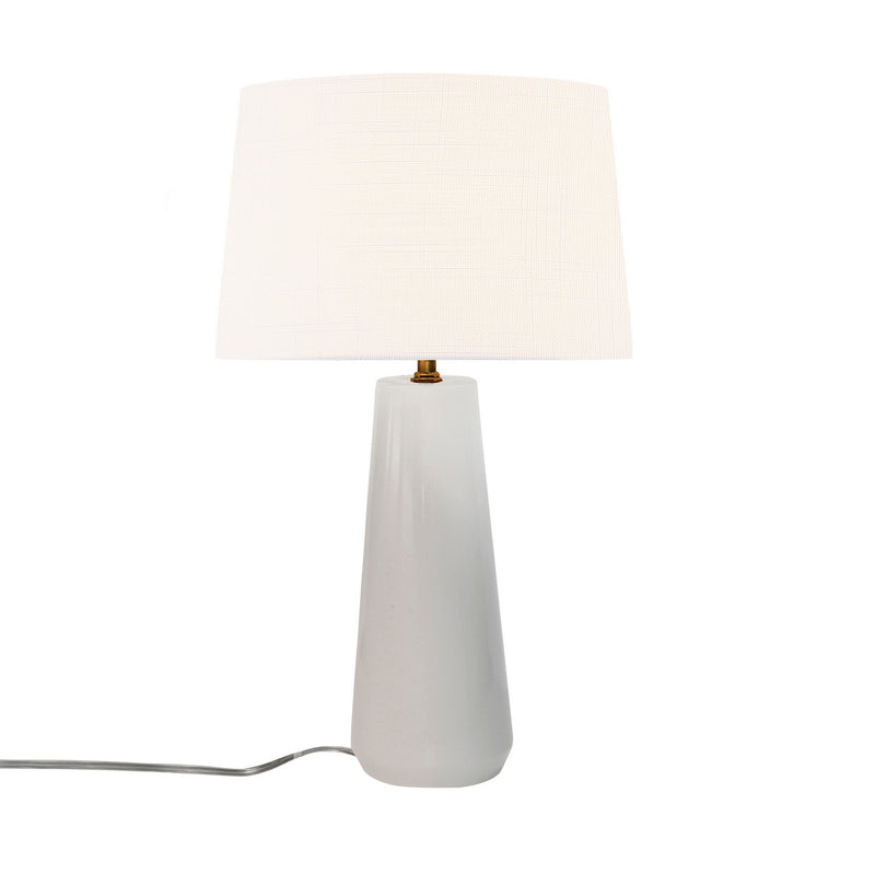 Justice Designs CER-2585-BIS-WHTE One Light Portable, Brushed Brass