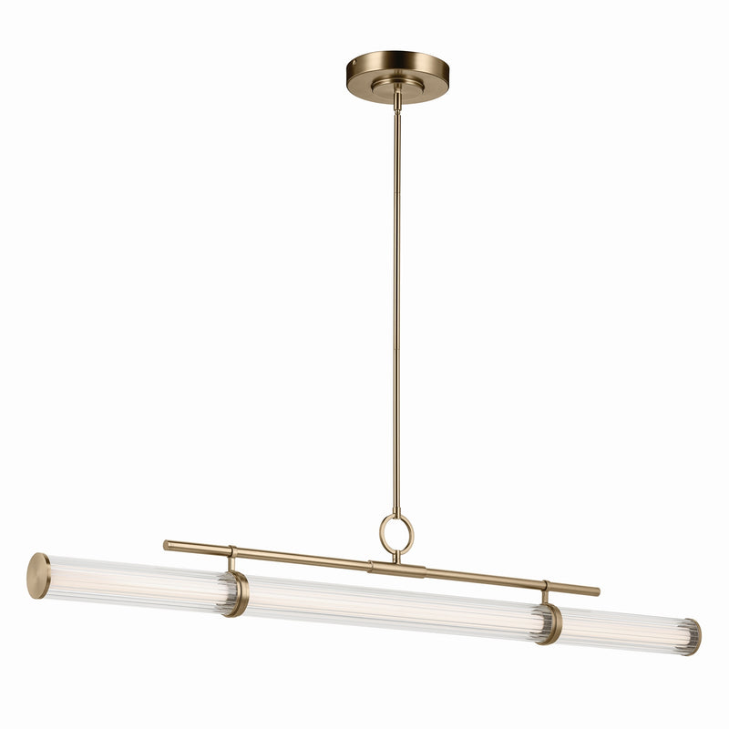 Kichler 52754CPZLED LED Linear Chandelier, Champagne Bronze