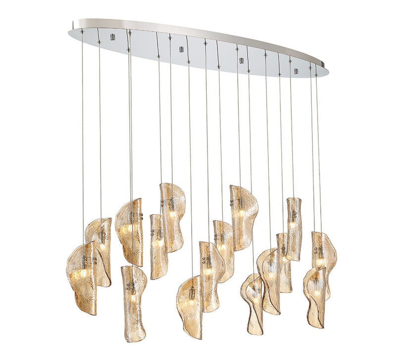 Lib & Co. 10172-018-01 LED Chandelier, Chrome