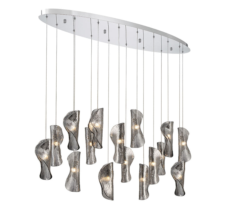 Lib & Co. 10172-019-01 LED Chandelier, Chrome