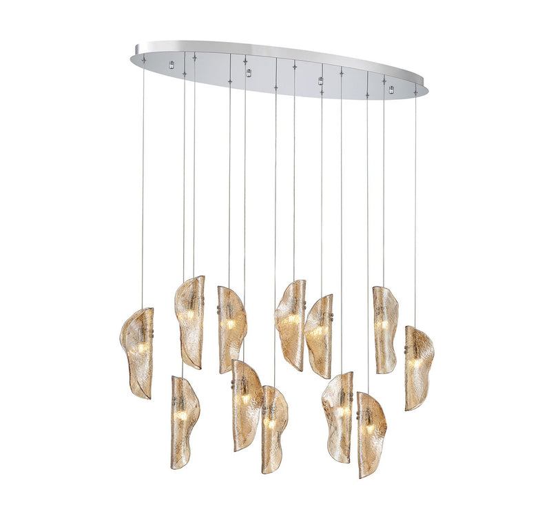 Lib & Co. 12034-018-01 LED Chandelier, Chrome
