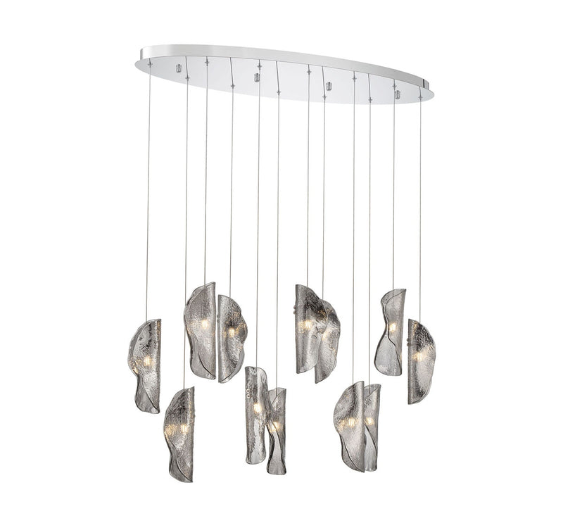 Lib & Co. 12034-019-01 LED Chandelier, Chrome