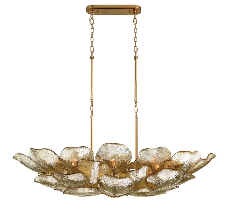 Lib & Co. 12204-037 26 Light Island Chandelier, Brushed Brass