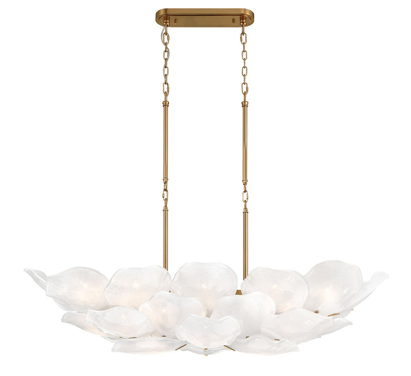 Lib & Co. 12204-039 26 Light Island Chandelier, Brushed Brass