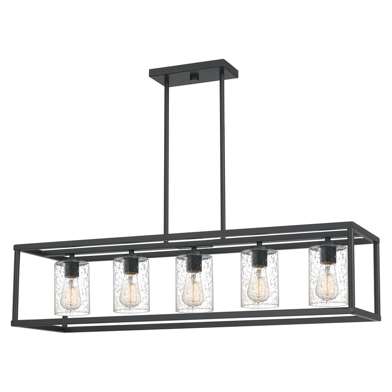 Quoizel NHR5538OZ Five Light Linear Chandelier, Old Bronze
