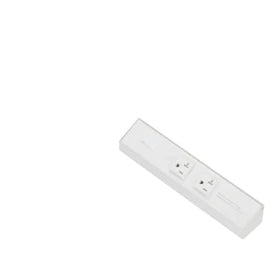 American Lighting ATOM-120V-10-WH Power Strip, White