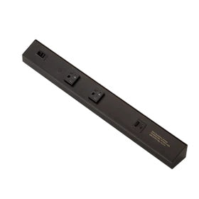 American Lighting ATOM-120V-18-BK Power Strip, Black