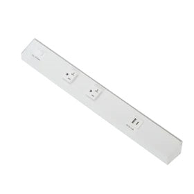 American Lighting ATOM-120V-18-WH Power Strip, White