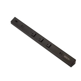 American Lighting ATOM-120V-24-BK Power Strip, Black