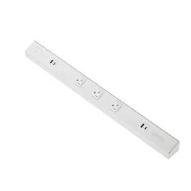 American Lighting ATOM-120V-24-WH Power Strip, White
