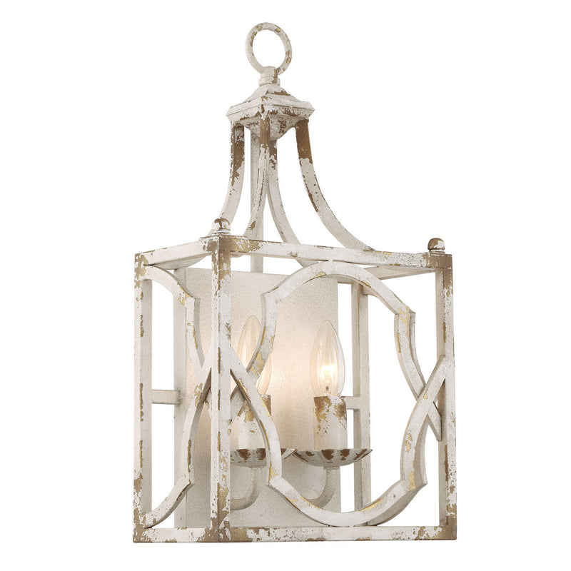 Golden 0885-2W AI Two Light Wall Sconce, Antique Ivory