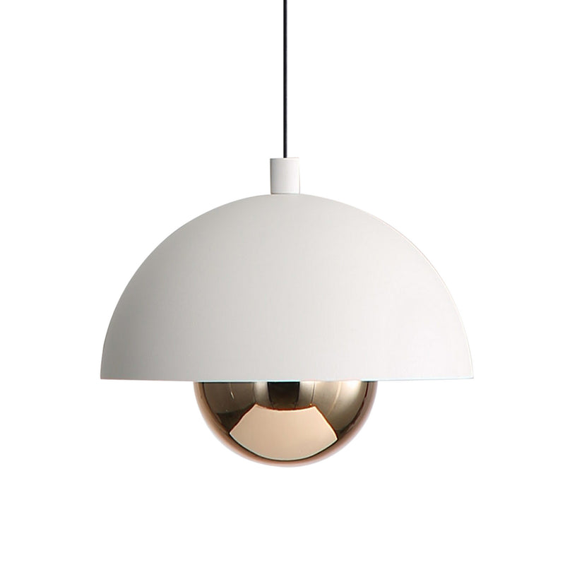 Golden 1816-1S SNW-CPR LED Pendant, Sand White