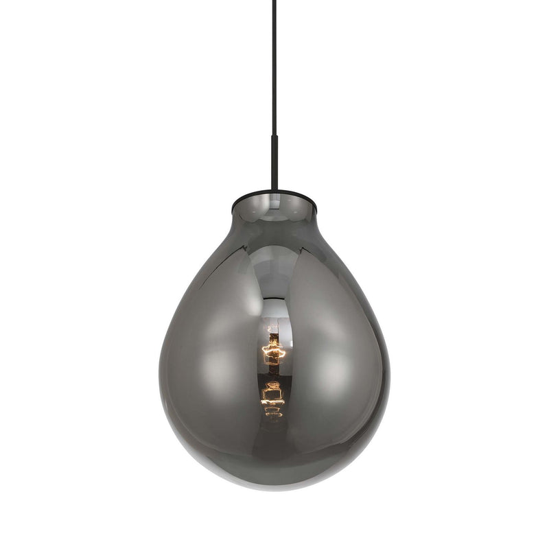 Golden 2088-12P BLK-SMP One Light Pendant, Matte Black