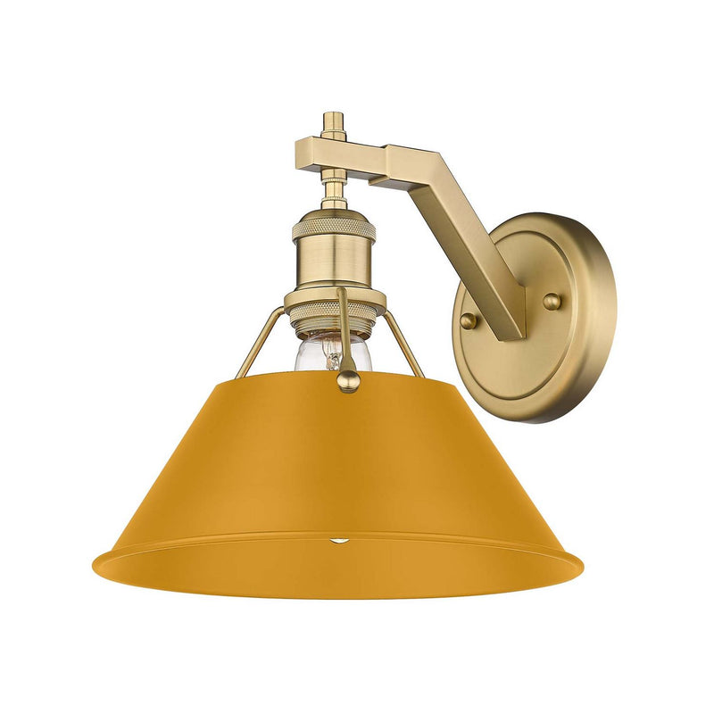 Golden 3306-1W BCB-AY One Light Wall Sconce, Brushed Champagne Brass
