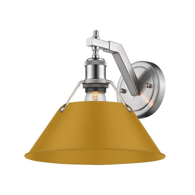 Golden 3306-1W PW-AY One Light Wall Sconce, Pewter