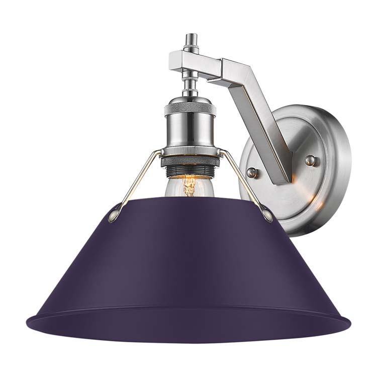 Golden 3306-1W PW-EP One Light Wall Sconce, Pewter