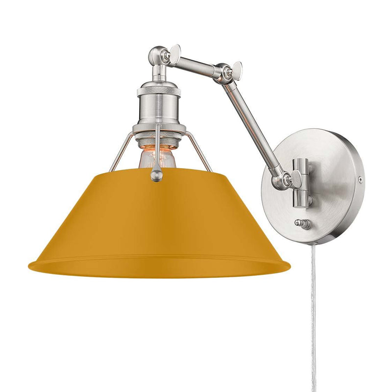 Golden 3306-A1W PW-AY One Light Wall Sconce, Pewter