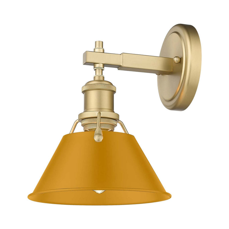 Golden 3306-BA1 BCB-AY One Light Bath Vanity, Brushed Champagne Brass
