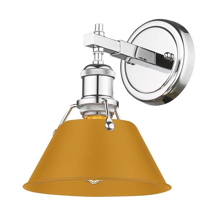 Golden 3306-BA1 CH-AY One Light Bath Vanity, Chrome