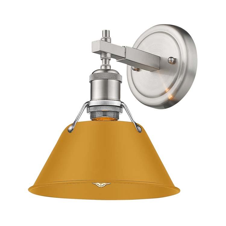 Golden 3306-BA1 PW-AY One Light Bath Vanity, Pewter