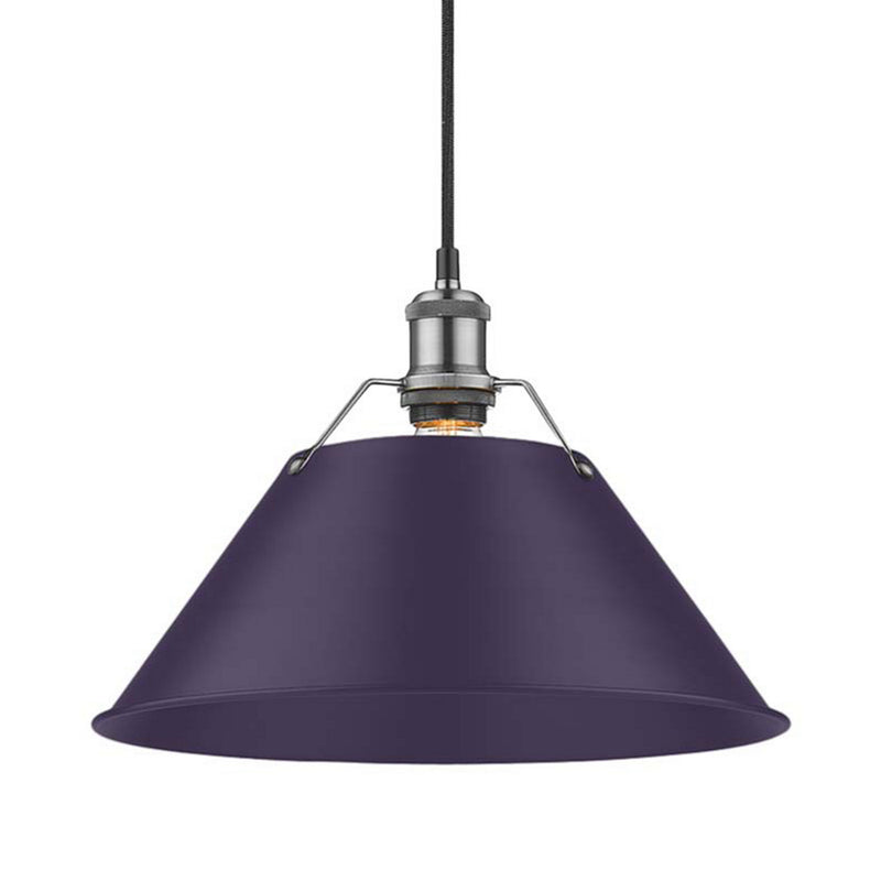 Golden 3306-L PW-EP One Light Pendant, Pewter