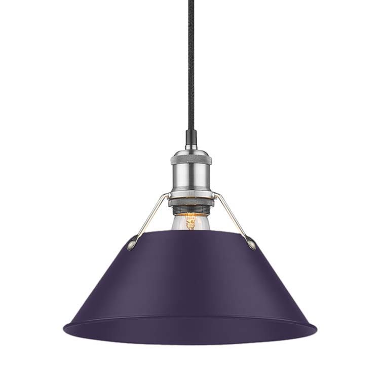 Golden 3306-M PW-EP One Light Pendant, Pewter