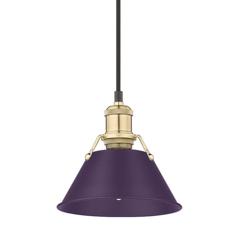 Golden 3306-S BCB-EP One Light Pendant, Brushed Champagne Brass
