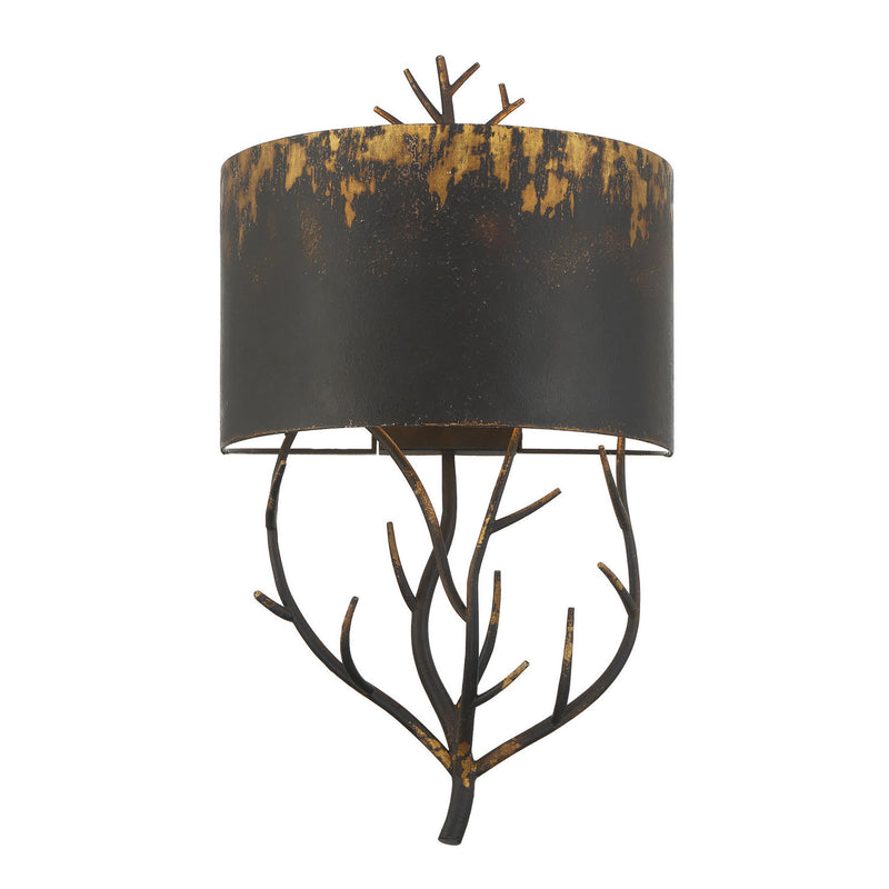 Golden 4500-WSC ABI Two Light Wall Sconce, Antique Black Iron