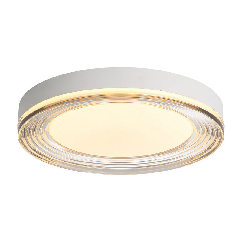 Golden 9518-16 SNW-SMK LED Flush Mount, Sand White